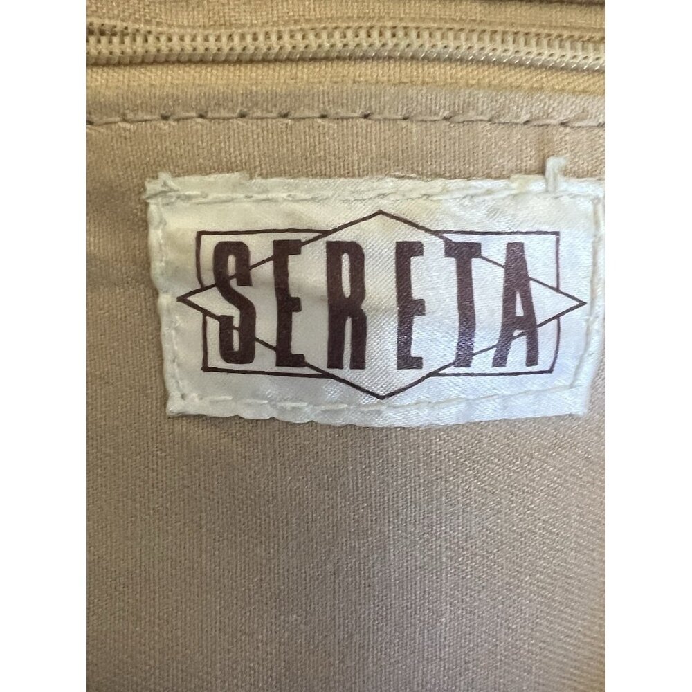 vtg Retro 80's Sereta Multicolor Stitched Patchwork Leather Crossbody‎ Bag - Picture 8 of 8